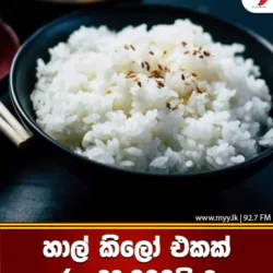 හාල් කිලෝ එකක් රු. 32,000යි